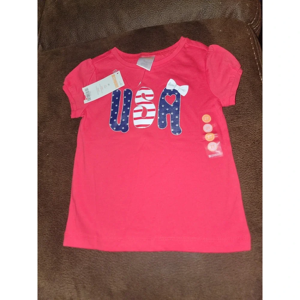 Gymboree outlet‎ USA 4th of july top size 2t nwt